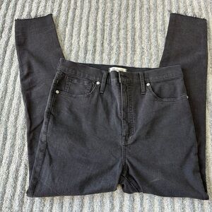 Madewell 11” high rise black skinny jeans denim sz 30 never worn - no tags